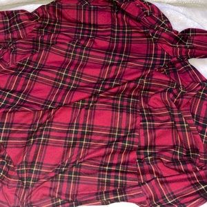 Plaid cardigan, over shirt. Size Medium, must go!!